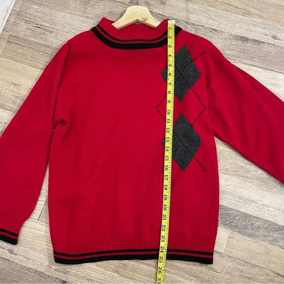 Vintage | Darian Red Knit Pull Over Sweater - Picture 10 of 11